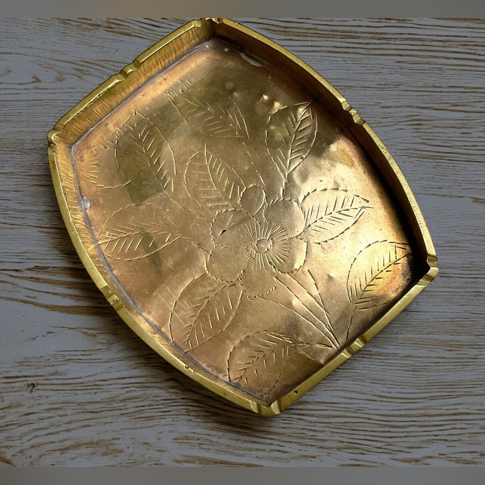 🌺4 Vintage Mini Brass Nesting Trays - Picture 4 of 8